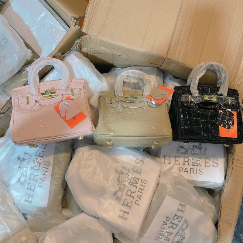 Túi B.Kinnn da rắn bóng size 20 chất siêu đẹp