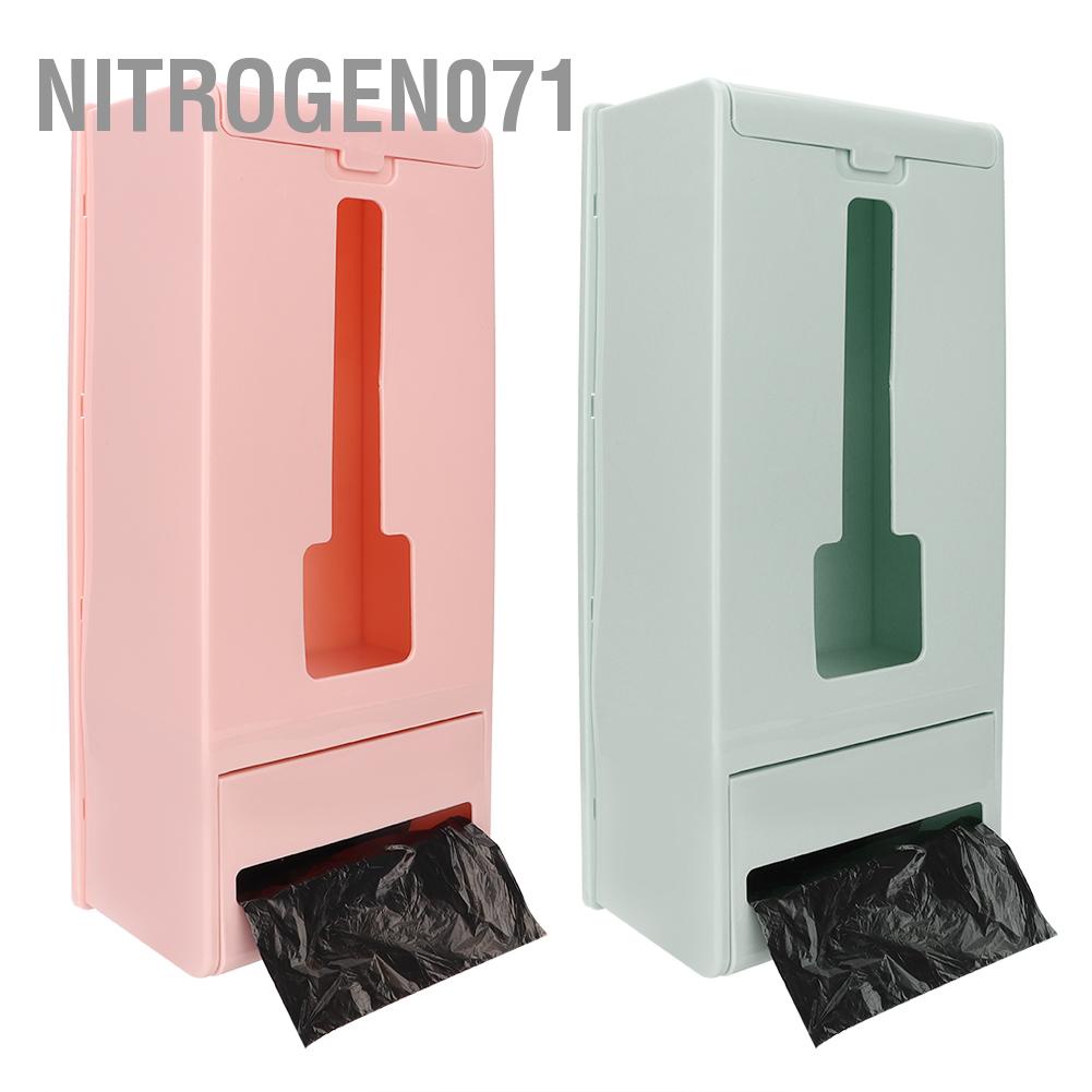 Nitrogen071 Túi nhựa treo tường Máy phân phối rác đựng Hộp lưu trữ tổ chức Giá đỡ cho nhà bếp