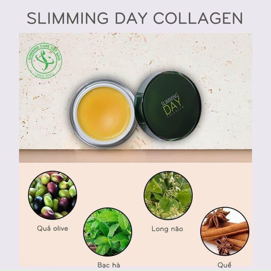 Kem Tan Mỡ Slimming Day Collagen-Slimming Care Chính Hãng Thải Mỡ,Mờ Thâm Rạn Săn Chắc Da Phục Hồi Chống Lão Hóa Chảy Sê