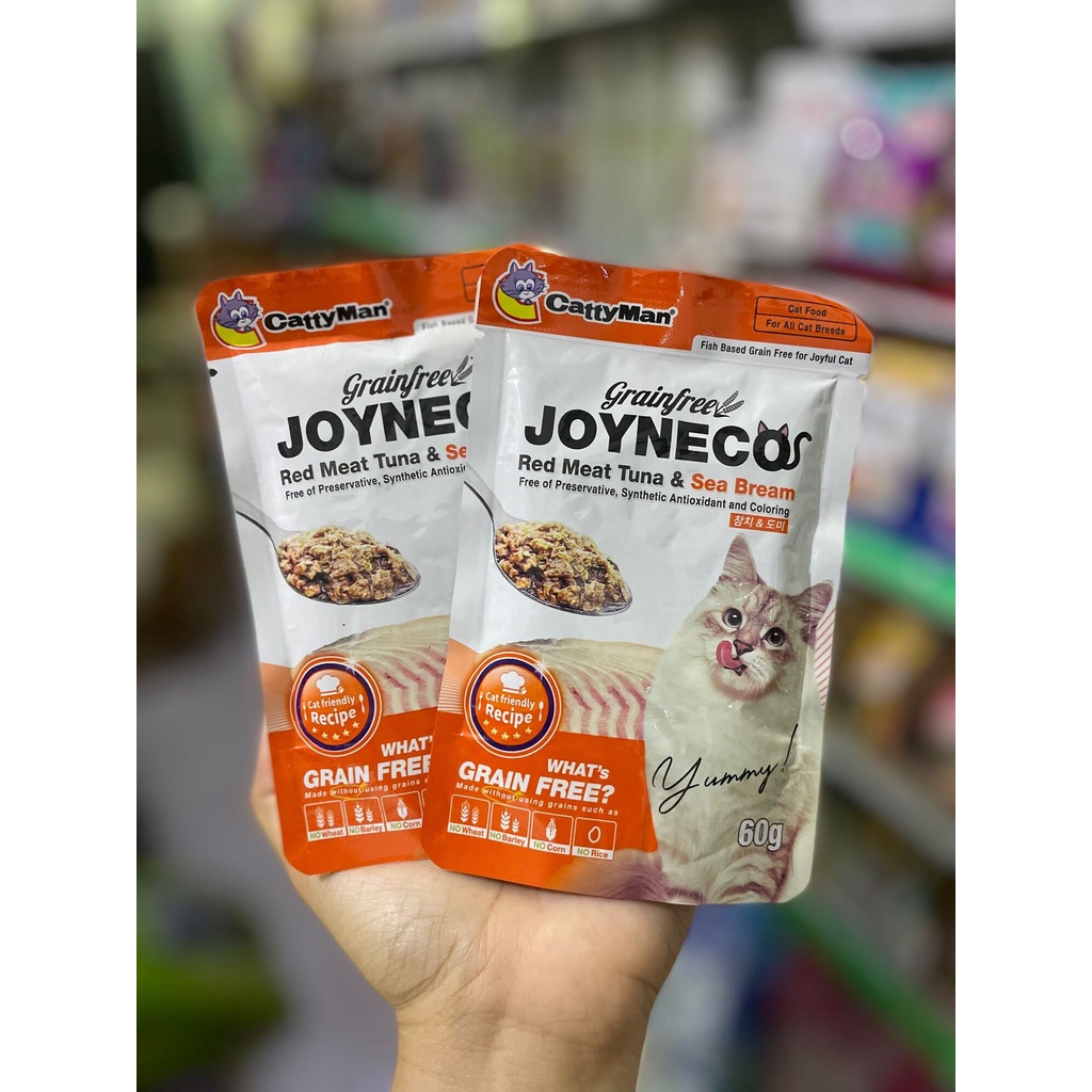 Pate Joyneco Cattyman cho mèo túi 60g - Thức ăn dinh dưỡng cho mèo