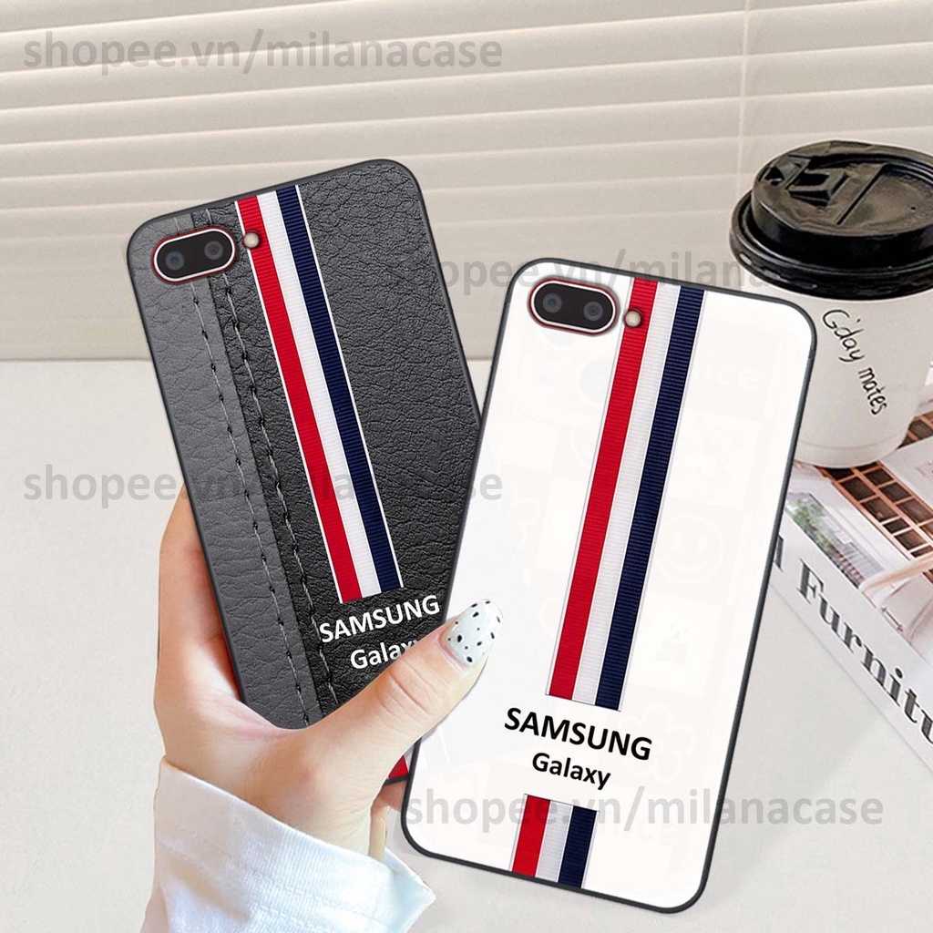 Ốp Oppo A3s / A1k in giả da phong cách thể thao, cá tính, thời trang