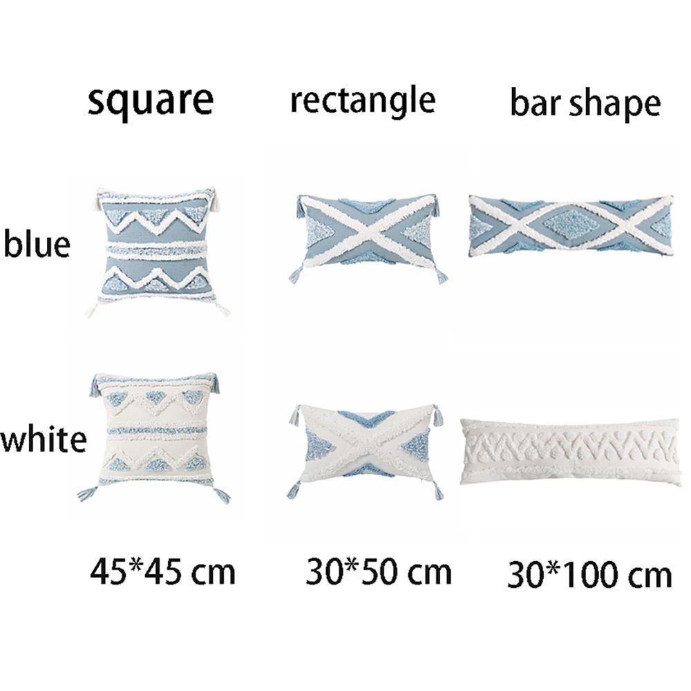 Vỏ Gối Thêu Họa Tiết Hình Học 3 Kiểu Khác Nhau WMES15H Cho Phòng Khách Ốp