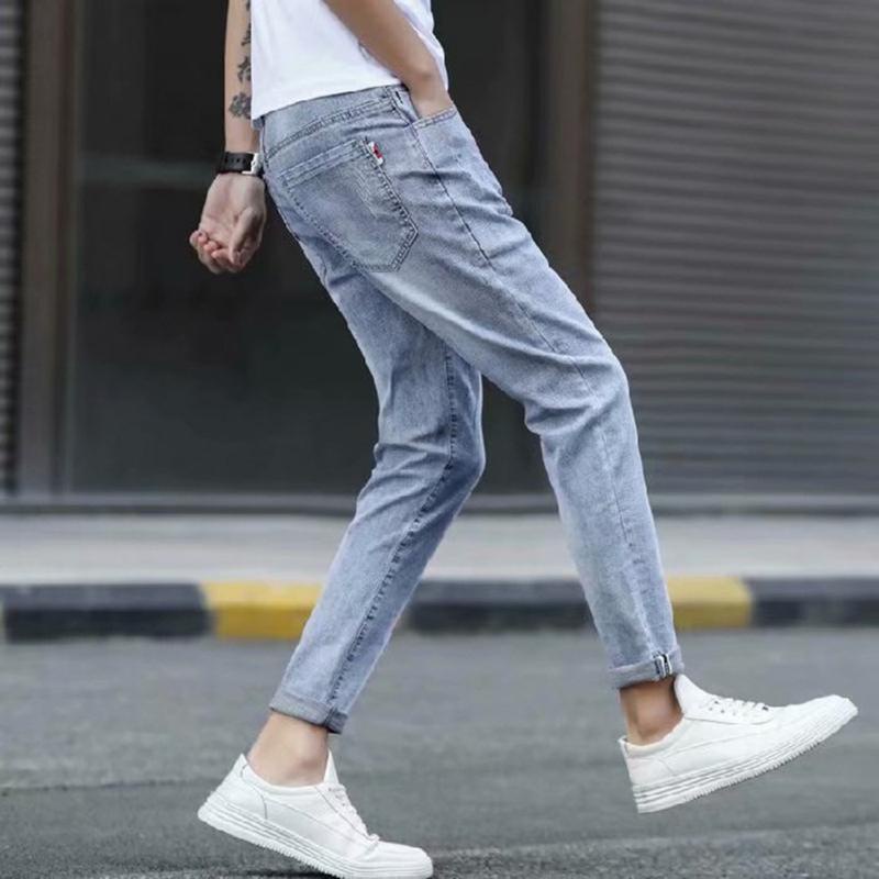 Quần Jean Nam Xanh Dáng Skinny Co Dãn 4 Chiều Form Tôn Dáng Siêu Đẹp Tại Gen Z Store HN