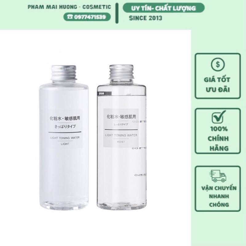 Nước hoa hồng Muji Light Toning Water 200ml