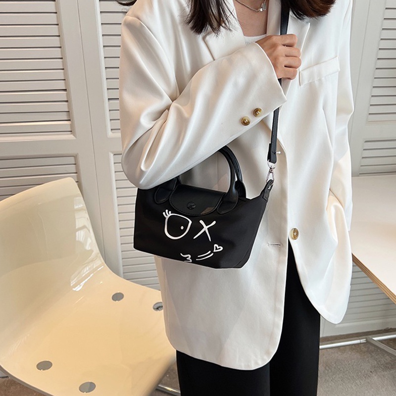 IELGY Túi Đeo Chéo In Họa Tiết Hoạt Hình Phong Cách Hàn Quốc Thời Trang Cho Nữ
