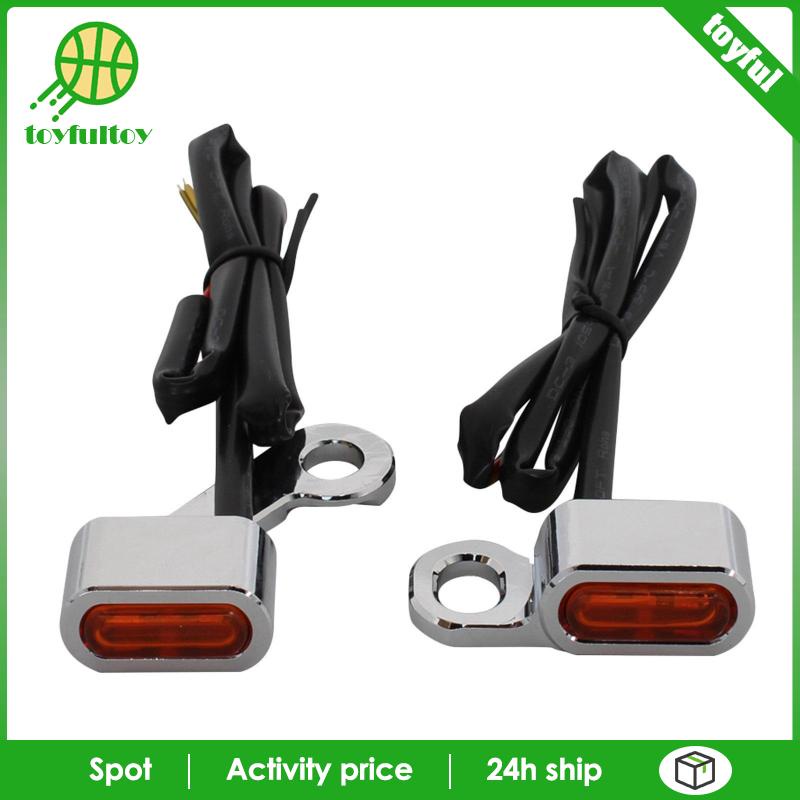 Set 2 Đèn Xi Nhan Màu Đen Cam Cho Xe Harley Touring