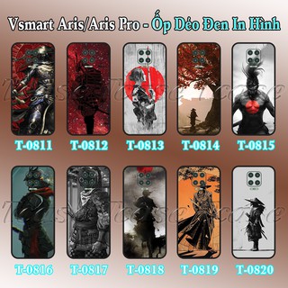 Ốp lưng Vsmart Aris/ Aris Pro dẻo đen in hình Võ Sĩ Samurai