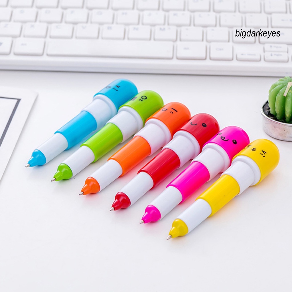 Bút Bi Hình Viên Thuốc Hoạt Hình Dễ Thương Có Thể Thu Gọn Tiện Dụng Cho Học Sinh/Văn Phòng