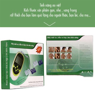 MÁY MASSAGE XUNG ĐIỆN TRỊ LIỆU ĐẤM HUYỆT, XOA BÓP 8 MIẾNG DÁN