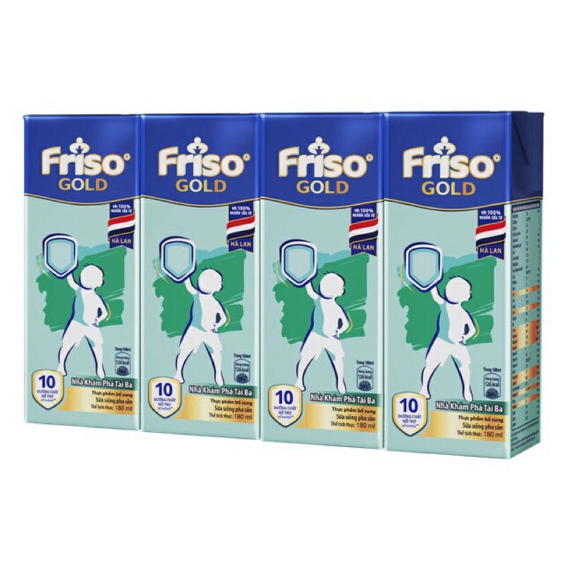 Lốc 4 hộp sữa Friso Gold 180ml - yenthu