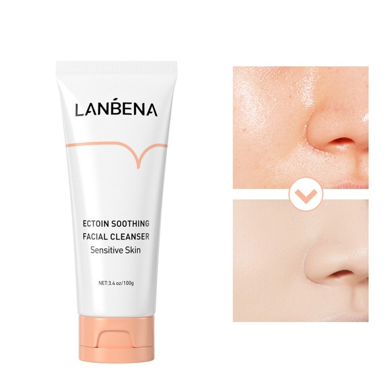 Sữa rửa mặt tạo bọt LANBENA Ectoin dưỡng ẩm chống dị ứng cho da nhạy cảm 100g