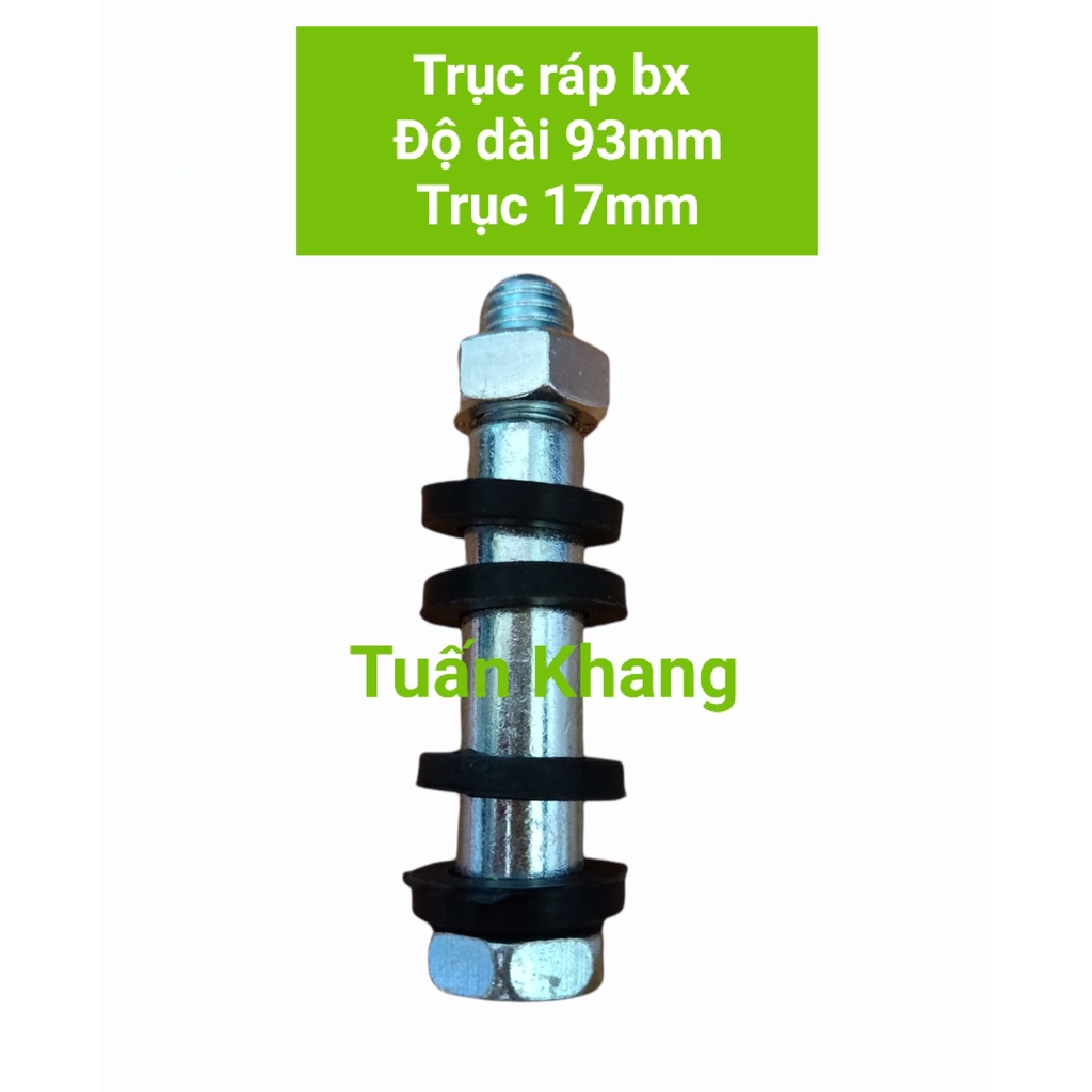 cụm sắt không có bánh xe + TRục