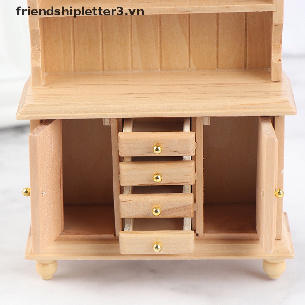 Tủ Gỗ Tỉ Lệ 1: 12 Xinh Xắn Dành Cho Búp Bê