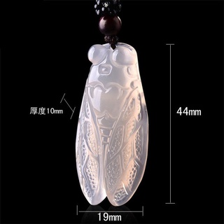natural stone white  jade necklace