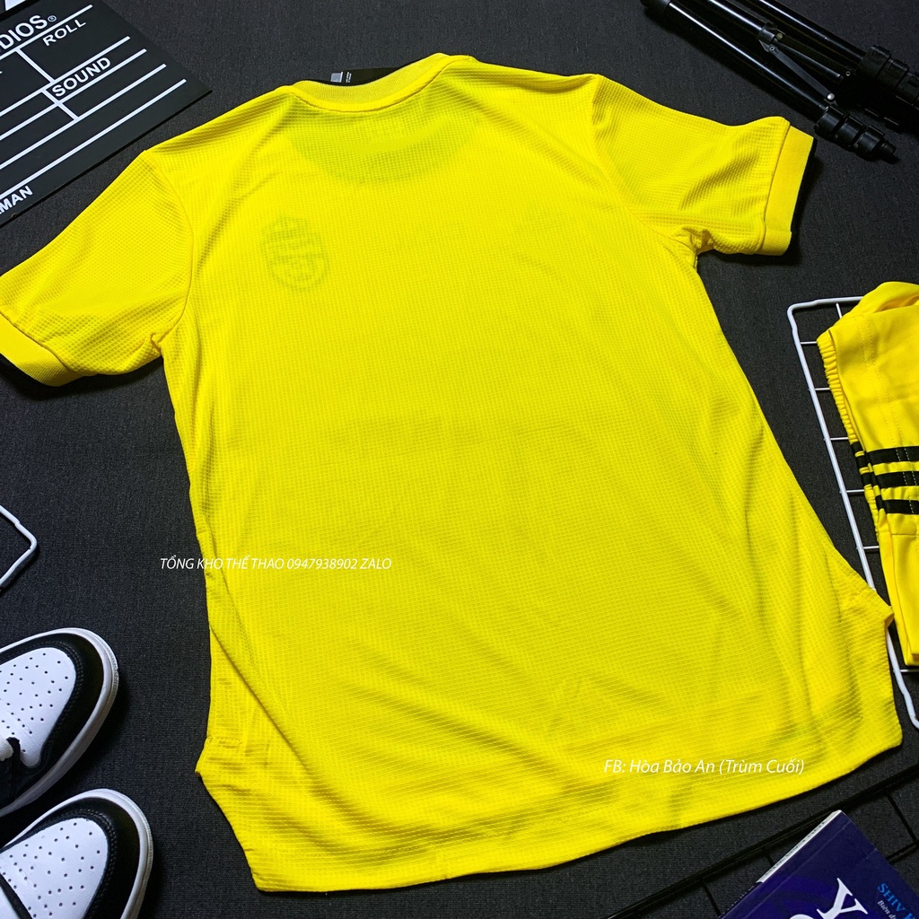 Bộ Quần Áo Bóng Đá Cầu Thủ Quang Hải-Quần Áo Bóng Đá CLB Pau FC- Vải Gai Thái Cao Cấp