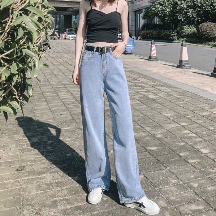 Quần Jean Nữ Ống Suông Rộng Lưng Cao, Quần Jean Bò dáng suông BC124 | BigBuy360 - bigbuy360.vn
