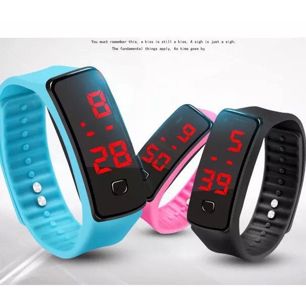 Đồng Hồ LED nam nữ Unisex Dây Silicone GEX thời trang trẻ trung sành điệu | BigBuy360 - bigbuy360.vn