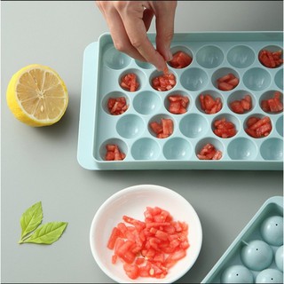 Khay Làm Đá Bi Nhựa Tròn Làm  Khuôn Rau Câu, Khay Đá Viên Tròn 33 Viên Hàng LOẠI TO *MUA 5 KHAY CÓ GIÁ SỈ*