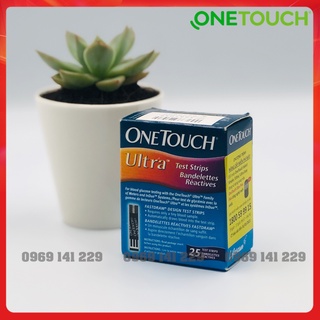 Que thử đường huyết OneTouch Ultra, hộp 25 que thử, sản xuất Anh Quốc