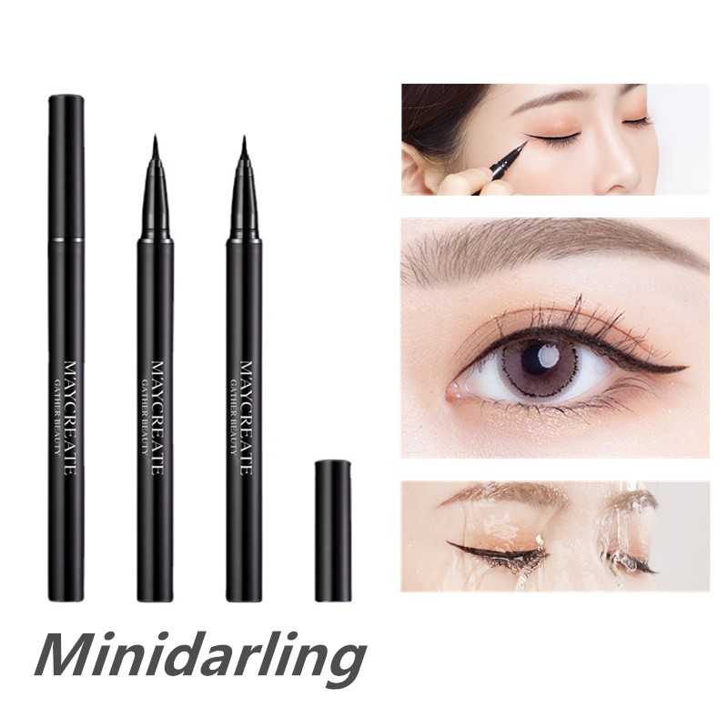 Bút kẻ mắt Maycreate kháng nước bền màu dạng lỏng