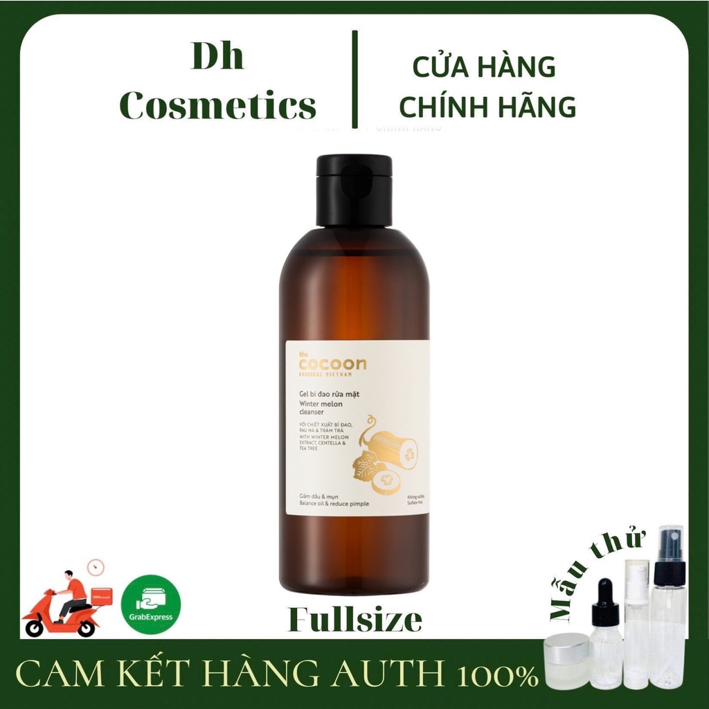 Gel rửa mặt bí đao Cocoon 140ml/310ml Winter melon cleanser