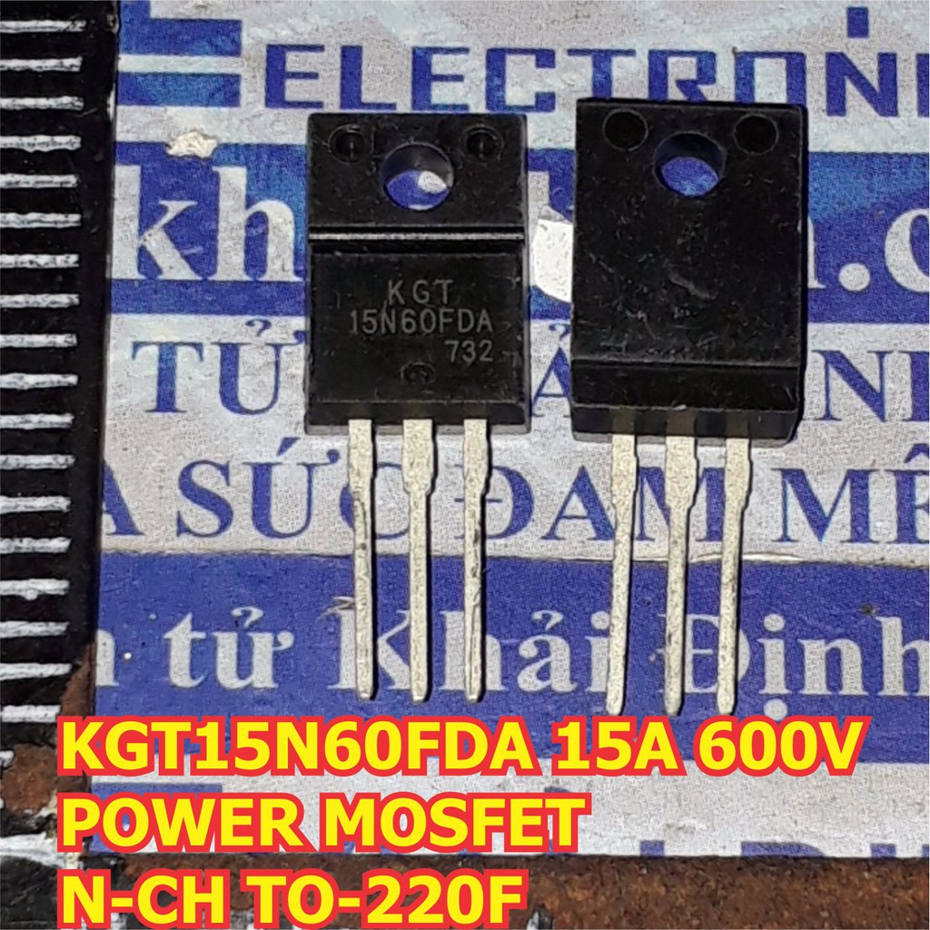 2 con FQPF15N60C 15N60 15A 600V POWER MOSFET N-CH kênh N TO-220F kde6229