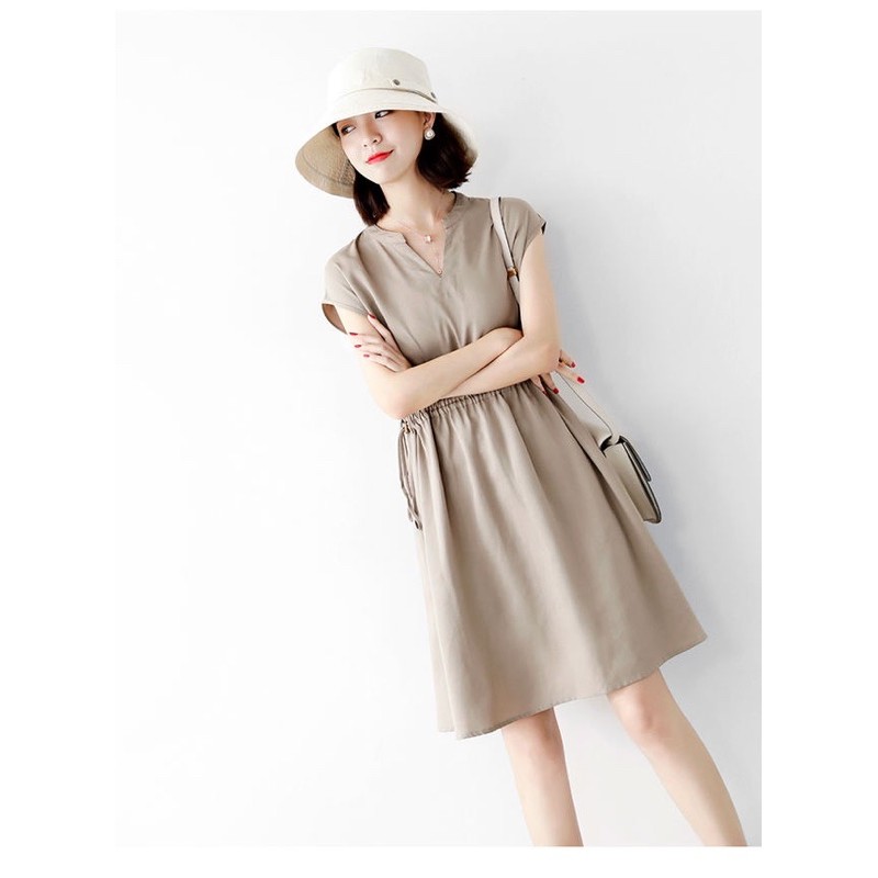 váy đầm công sở dáng xoè chất đũi hàng dư vnxk đẹp | BigBuy360 - bigbuy360.vn