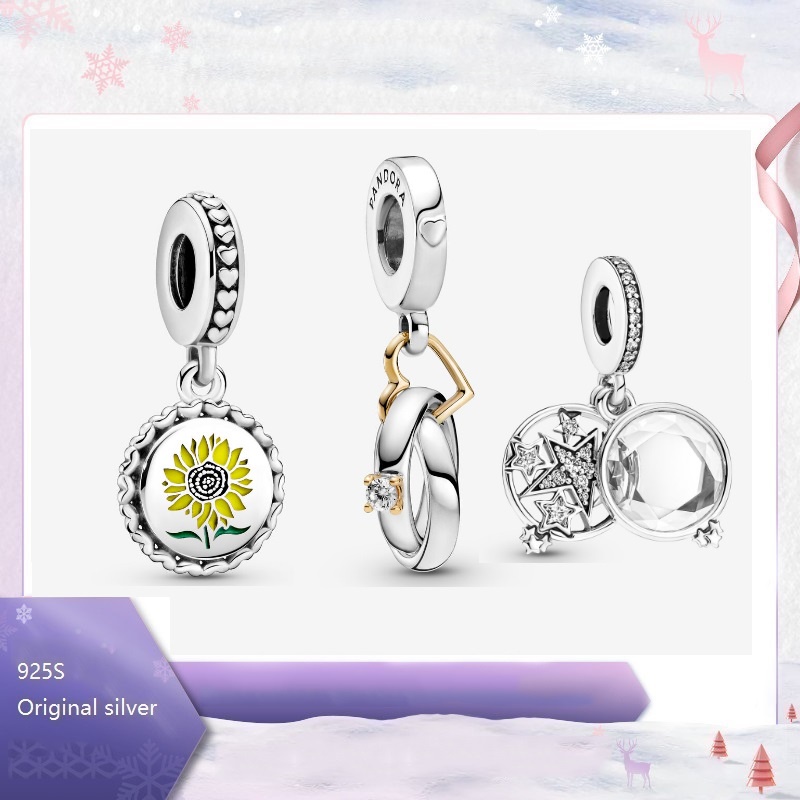 Nhẫn Cưới Mạ Vàng 14k Mặt Hình Ngôi Sao Đôi Lớn