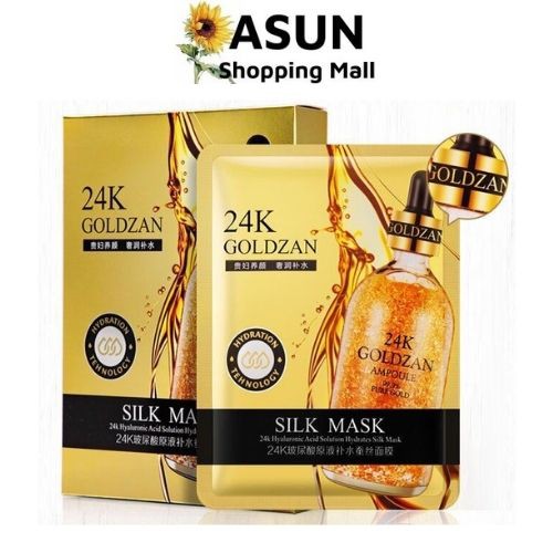 Mặt Nạ Vàng 24K GoldZan Tái Tạo, Trẻ Hóa Làn Da Silk Mask