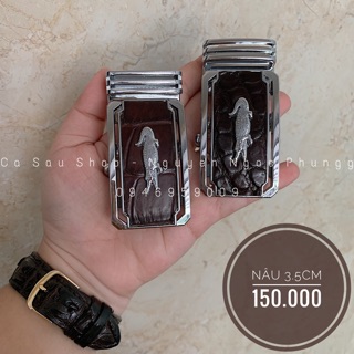 Đầu khoá thắt lưng da cá sấu 3.5cm - 4cm