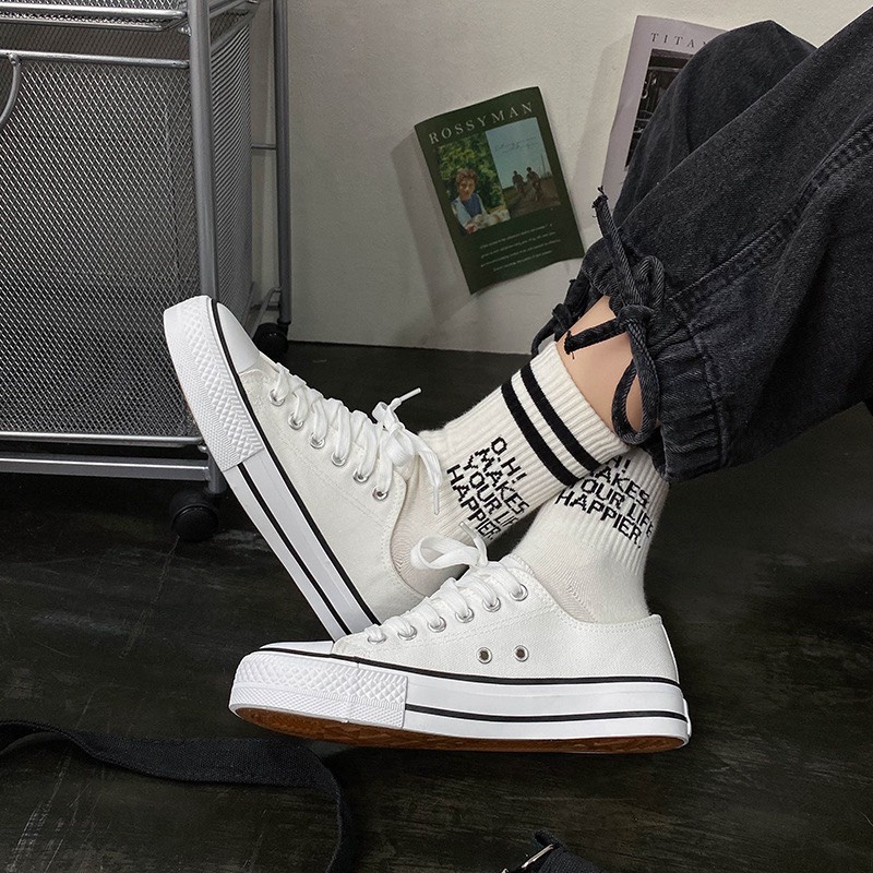 Giày sneaker nam nữ cổ thấp , Giày thể thao giá rẻ đế bệt cao cấp thời trang hàn trẻ trung quốc.