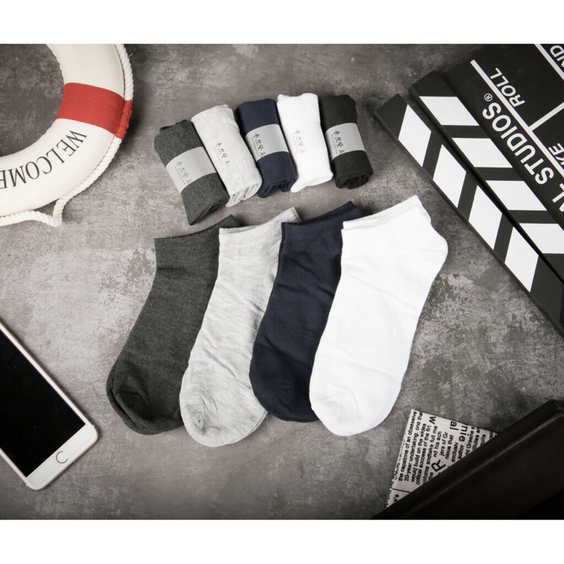 Combo 10 đôi tất lười nam nữ Hàn Quốc