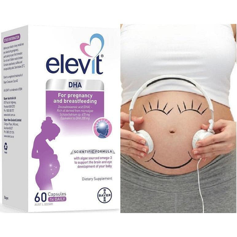 [TEM ĐỎ CHEMIST] Elevit DHA - Viên uống bổ sung Elevit DHA for Pregnancy and Breastfeeding 60 viên (DATE 11/2021)