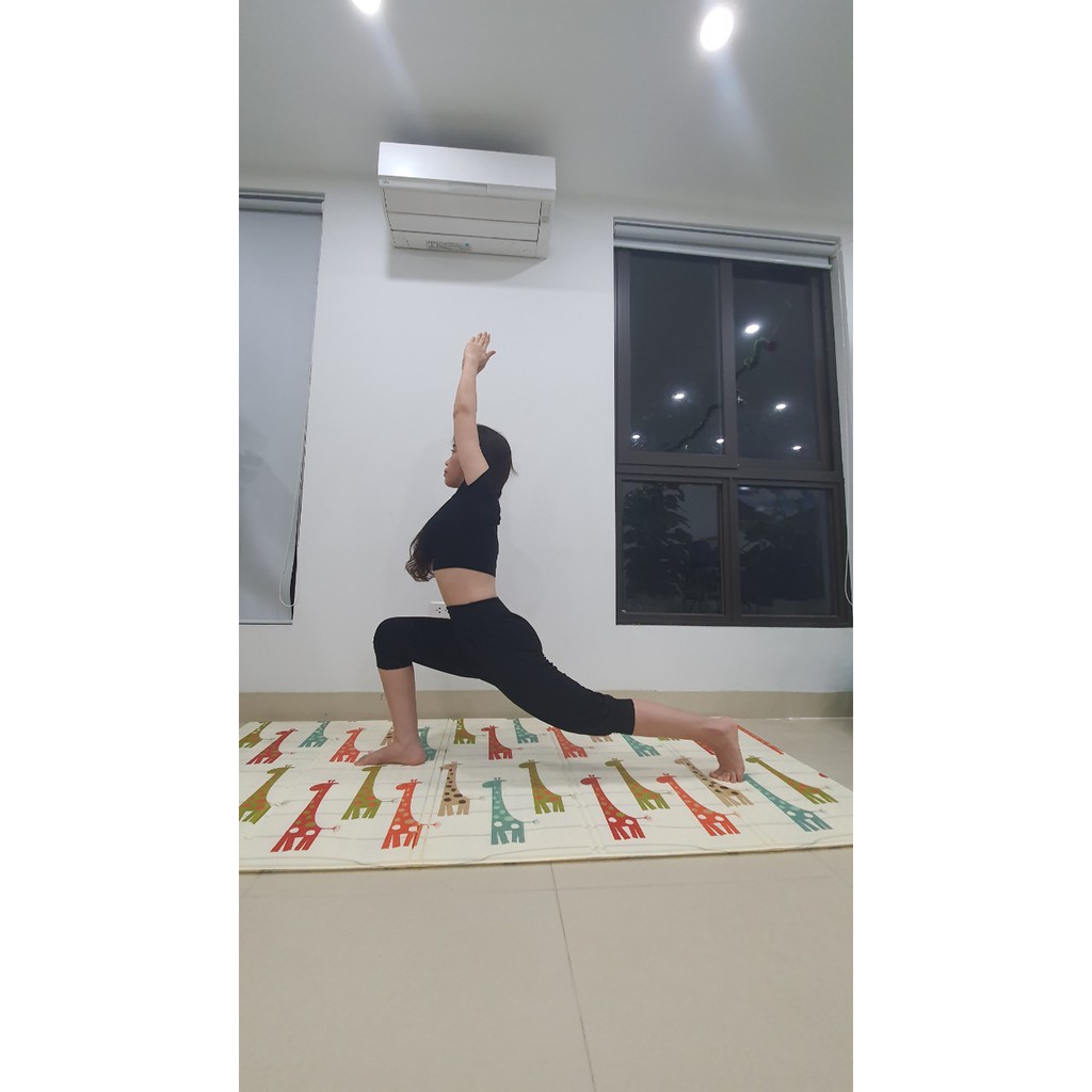 Bộ Alibaba Dáng Lửng Tập Yoga , Zumba Múa Bụng, Mặc Ở Nhà Chất Cotton Lạnh Mềm Mát