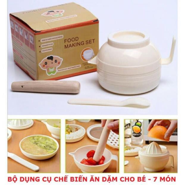 Bộ chế biến ăn dặm kiểu Nhật 7 món cho bé