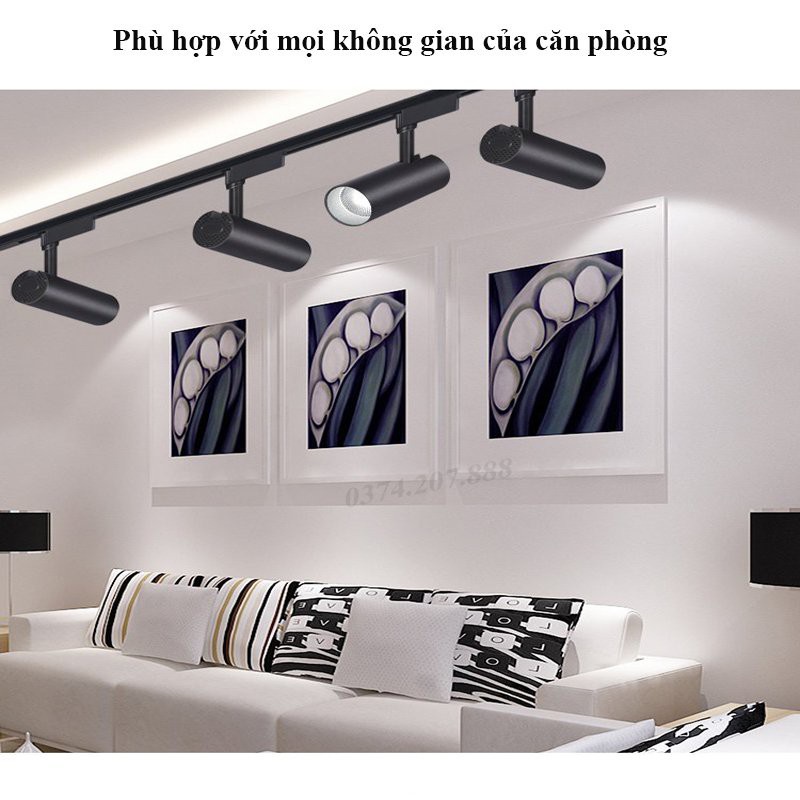 Đèn Rọi Ray 20W 30W Siêu Sáng, đèn rọi chiếu điểm, đèn thanh ray