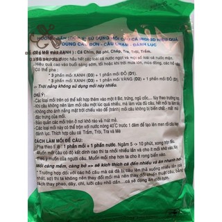 Bịch mồi câu cá Đinh Đồng Diêu - D1, D2, D3