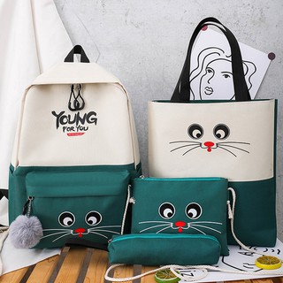 Set balo 4 món thời trang - YOUNG 5 màu