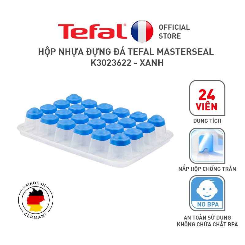 [LIFEMC11BPC -8% đơn 350K] Hộp nhựa đựng đá Tefal Masterseal K3023622 - xanh
