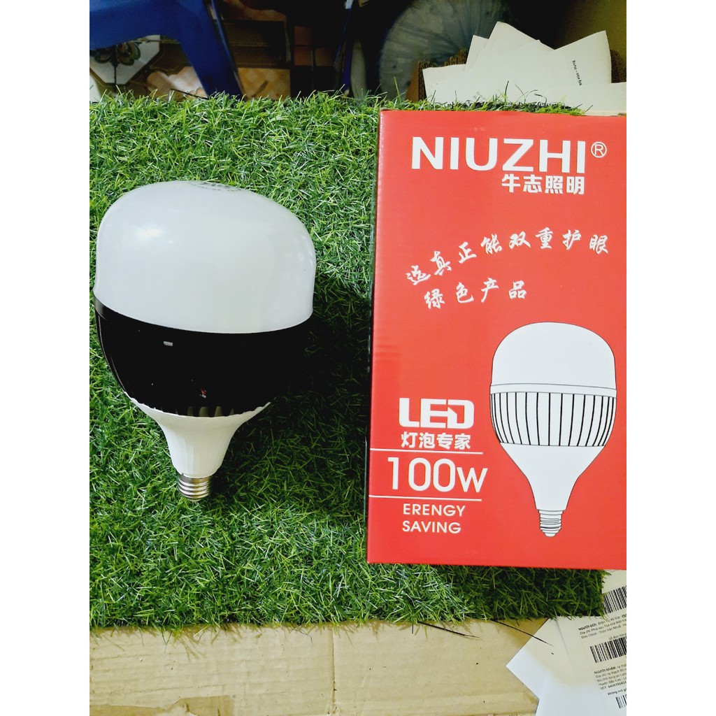 Bóng đèn Led Bulb 100W NIUZHI siêu bền siêu sáng tản nhiệt nhôm, ánh sáng trắng- Hàng chất lượng cao BH 1 năm