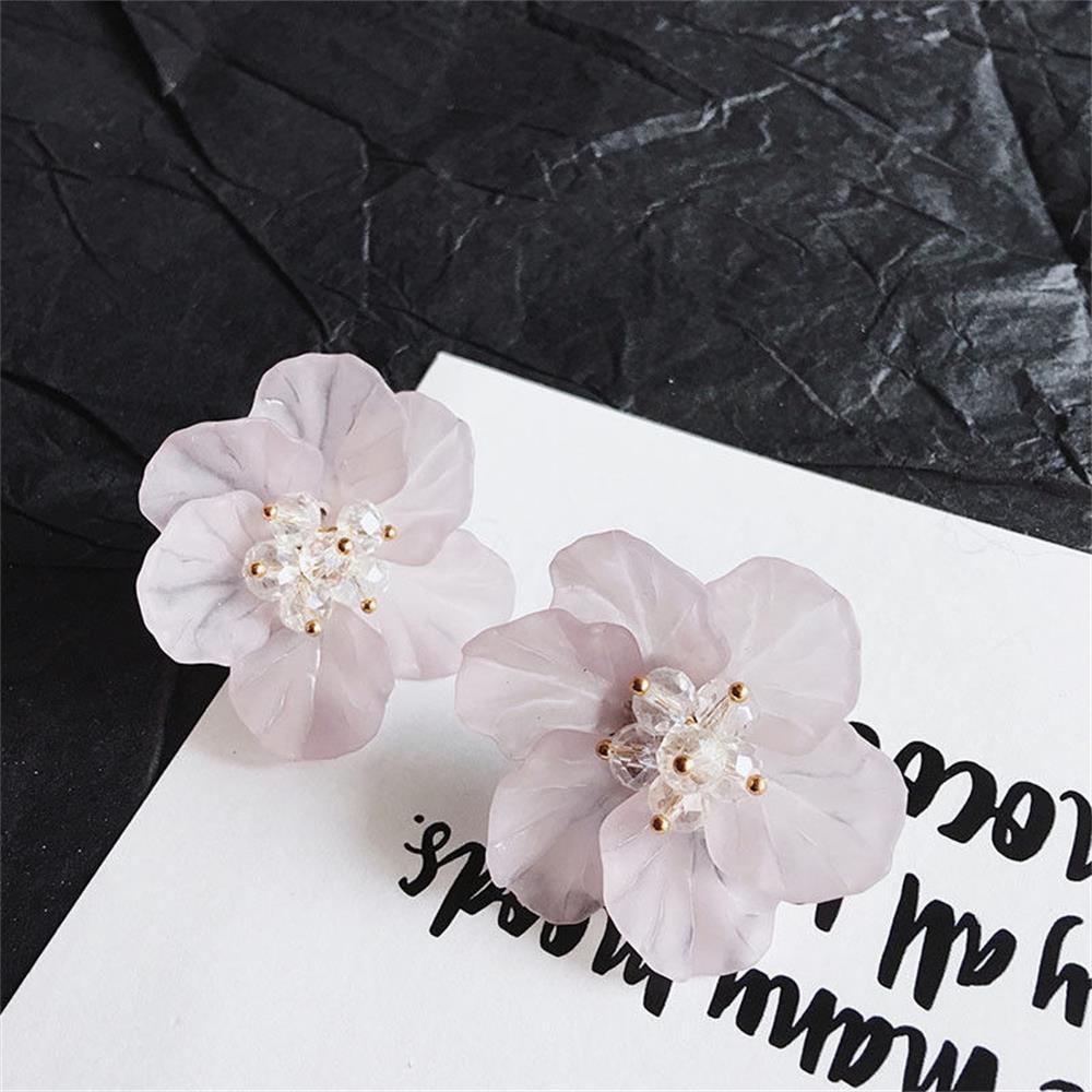 Bông Tai Hình Cánh Hoa Hồng Thời Trang Cho Nữ