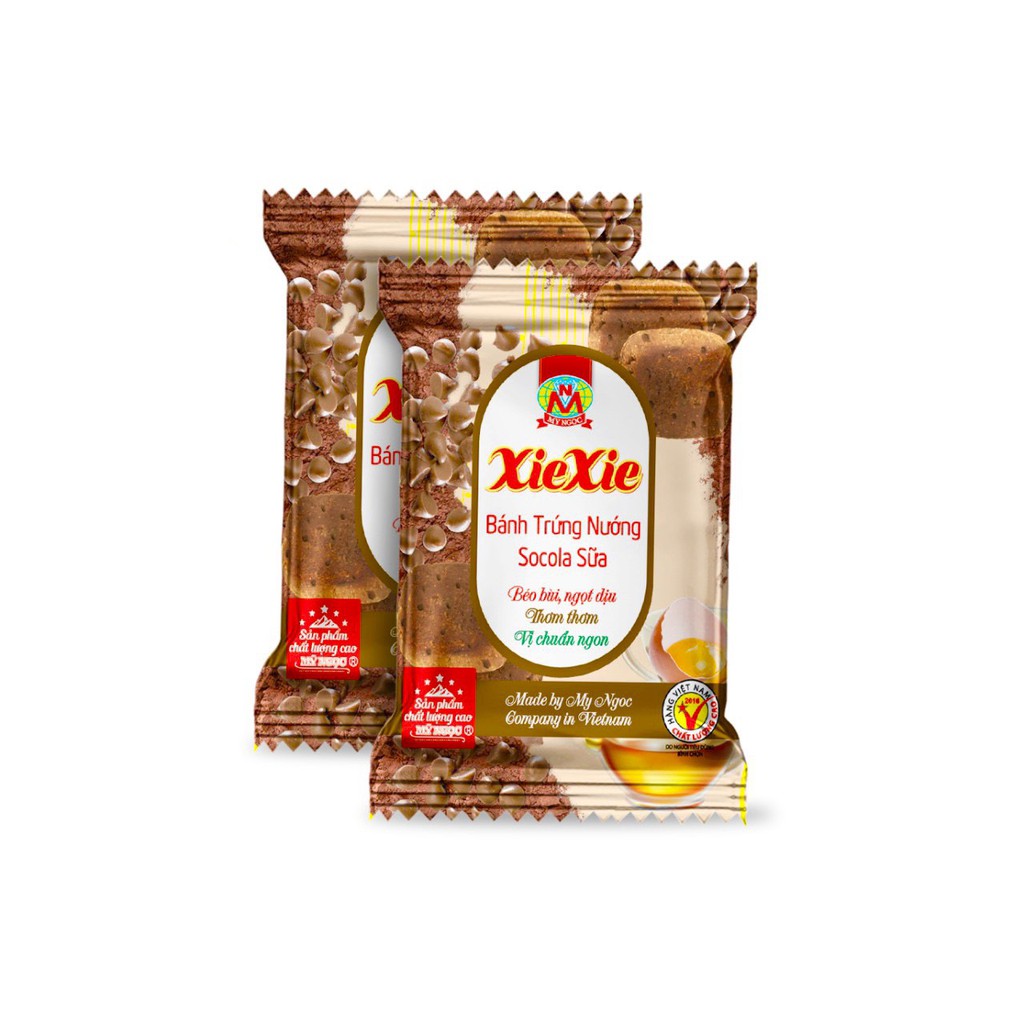 XieXie _ 250g Bánh trứng nướng SOCOLA sữa tươi - Baked egg cake with Chocolate 250g