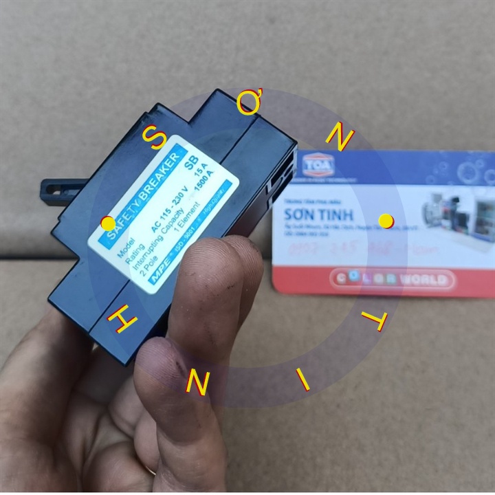 MPE CB CÓC ĐEN15A 20A 30A 40A APTOMAT ÁT TÔ MÁT CẦU DAO ĐIỆN TỰ ĐỘNG SB SAFETY BREAKER CHÍNH HÃNG GIÁ RẺ