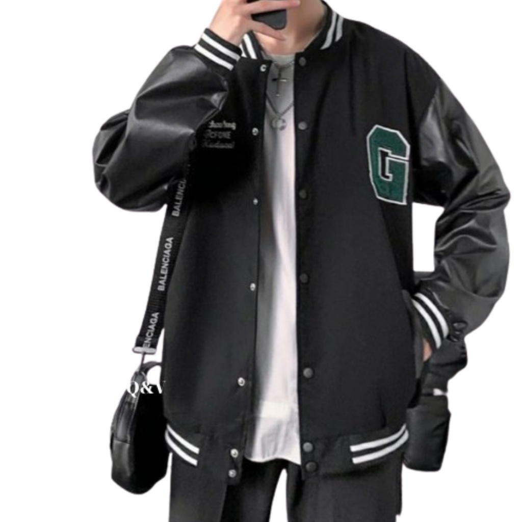 Áo bomber nam nữ , áo bomber form rộng unisex , Áo khoác thu đông chất nỉ xịn  - Teenstore.365