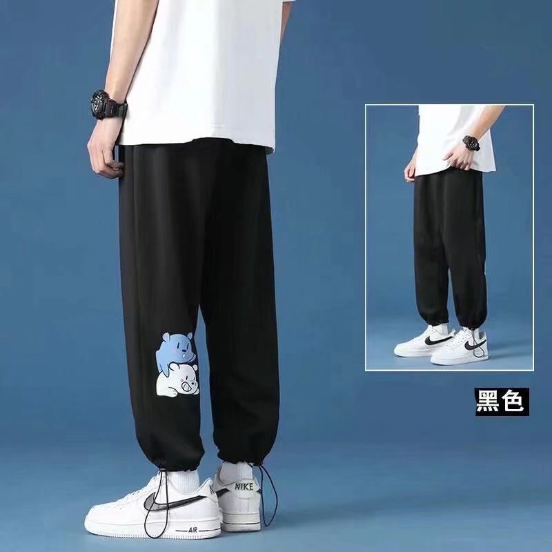 Quần dài thể thao size lớn họa tiết hoạt hình thời trang mùa thu cho nam 2022 size M-5XL