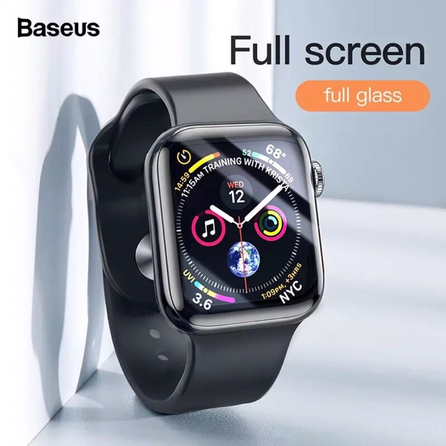 Kính cường lực BASEUS FULL VIỀN APPLE WATCH có từ size 38mm đến 44mm