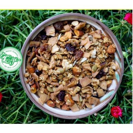 Đồ ăn vặt granola Lê Nguyệt Nuts 250g, Mix nuts tẩm mật ong,ngũ cốc giảm cân, dành cho người bận rộn | BigBuy360 - bigbuy360.vn