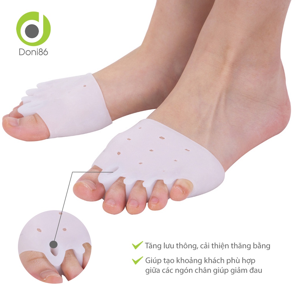 Vớ silicone định hình các khớp ngón chân giảm tình trạng ma sát, hạn chế chống trầy, chai sần, đau thốn - Doni - DOPK276