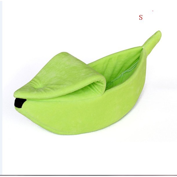 Chất liệu mềm mại êm ái siêu thoải mái giường pet hình chuối thú cưng / chó mèo phổ thông / phù hợp mọi kích cỡ / ổ thú cưng mùa hè