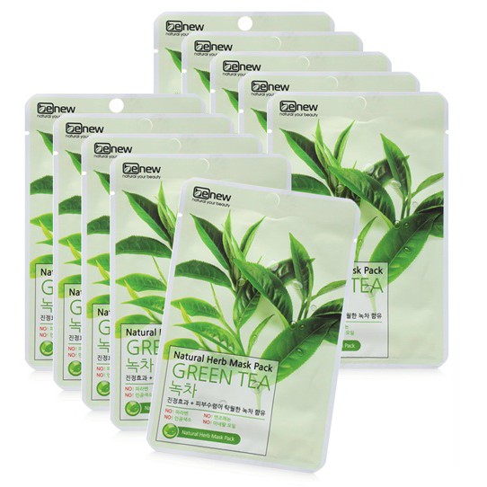 Mặt nạ trà xanh Benew Green Tea Hàn quốc chính hãng 22g/cái- 1 CÁI